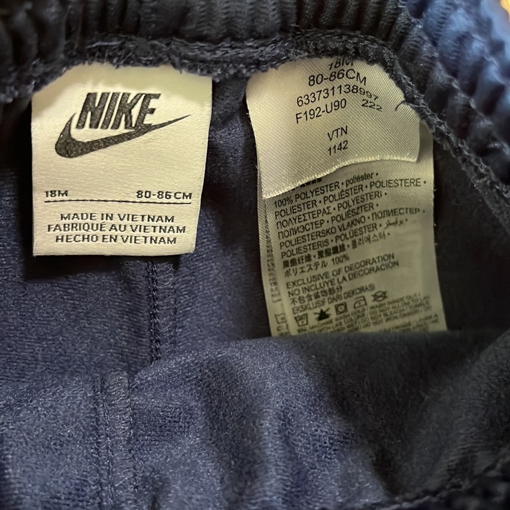 Nike 18 mos 80-85 Navy Blue Athletic Sweatpants - Picture 4 of 6